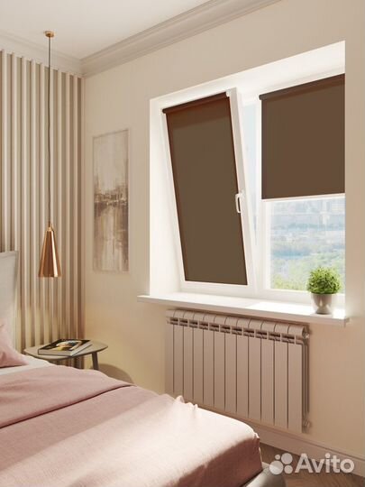 Рулонные шторы Блэкаут Золотые RAL6863