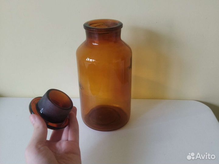 Склянка аптечная, штанглас, химбанка, ретро,винтаж