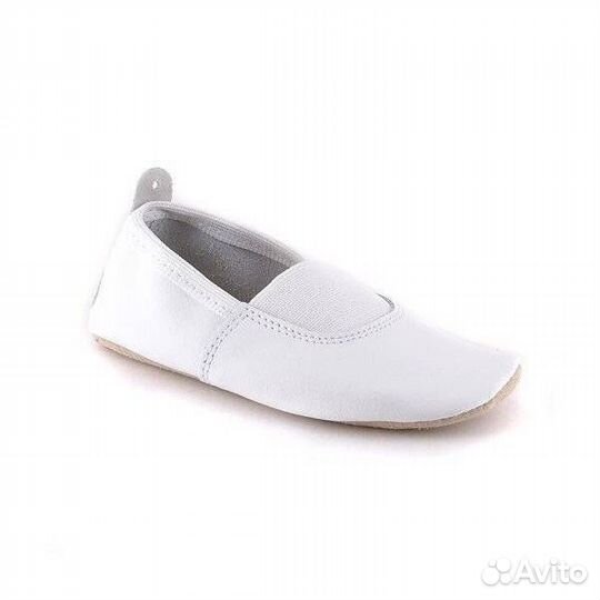 01-3 Туфли гимнастические белые, р.23,5