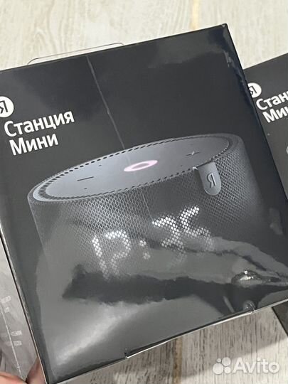 Колонка яндекс станция Алиса мини с часами
