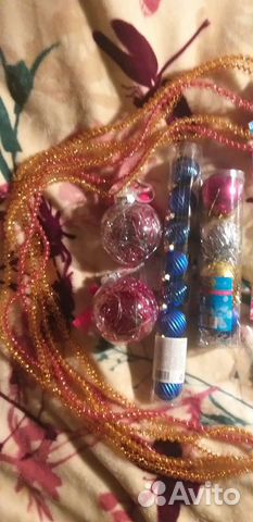 Елочные игрушки пакетом новые