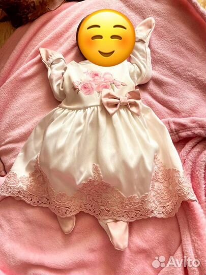 Комплект на выписку для девочке luxury baby