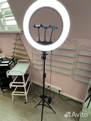 Лампа кольцевая RGB-18