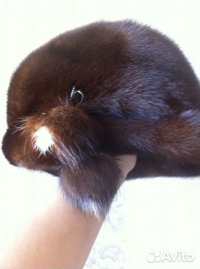 Норковая шапка 52-54 размера