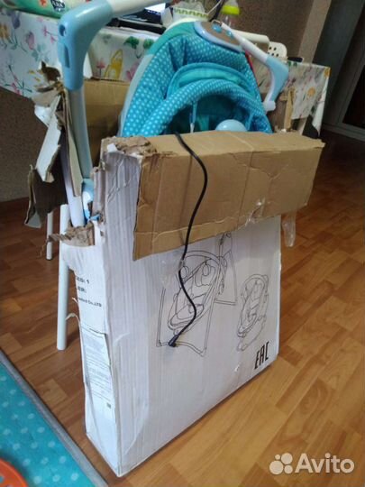 Электронные качели 2в1 babyton blue