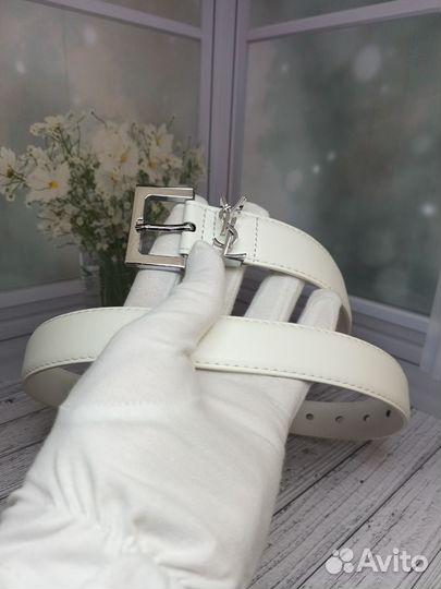 Ремень Ysl женский натуральная кожа премиум люкс