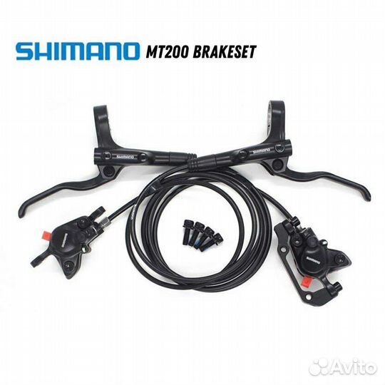 Гидравлические тормоза shimano MT200