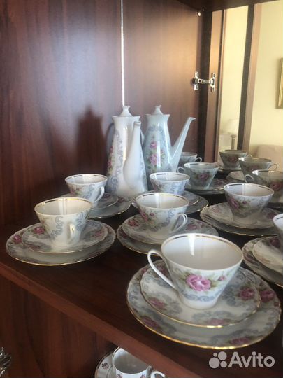 Кофейный сервиз Рига костяной фарфор