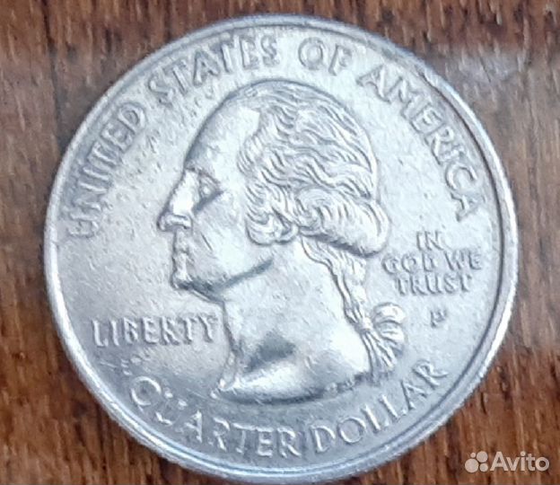 25 центов США 2004 штат Висконсин