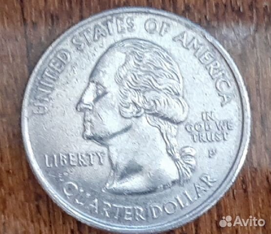 25 центов США 2004 штат Висконсин