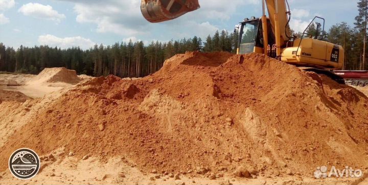 Песок Мытый, Карьерный, Сеяный, Речной, Пескогрунт