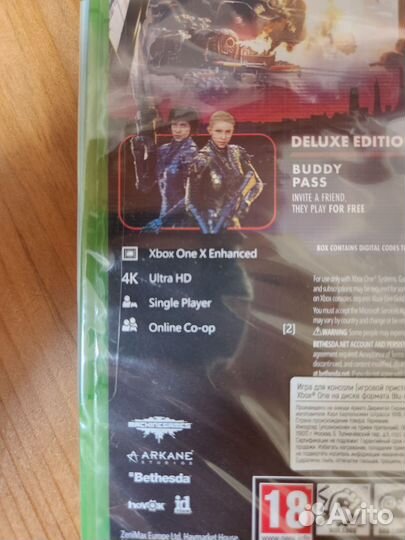 Диск Wolfenstein Xbox One - Новый