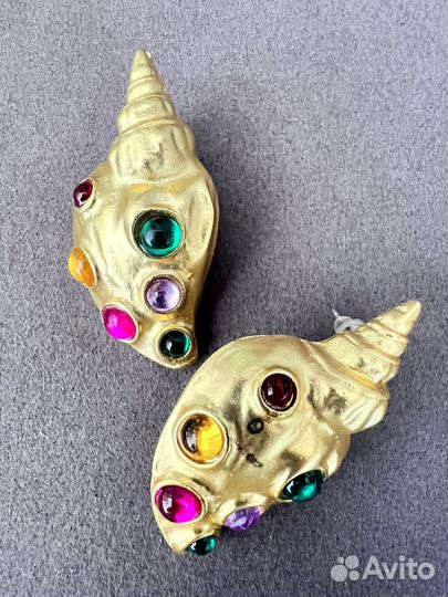 Серьги ракушки