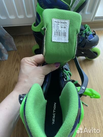 Коньки роликовые детские раздвижные Reaction