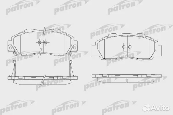 Patron PBP905 Колодки тормозные дисковые передн HO