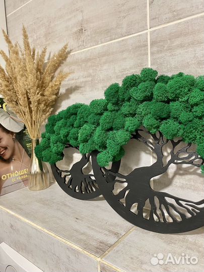 Картина панно из мха Дерево жизни
