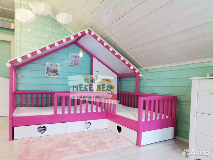 Угловая детская кровать