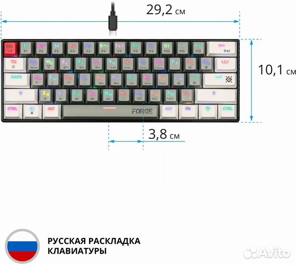 Беспроводная механическая клавиатура Defender