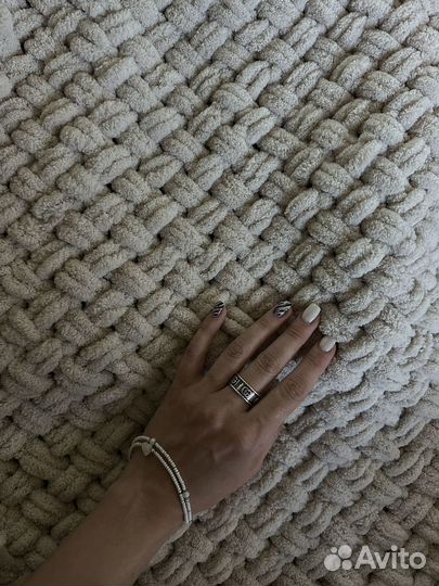 Плед вязаный