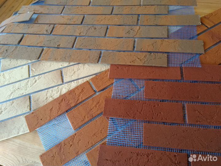 Гибкий кирпич на сетке с пленкой. Технология