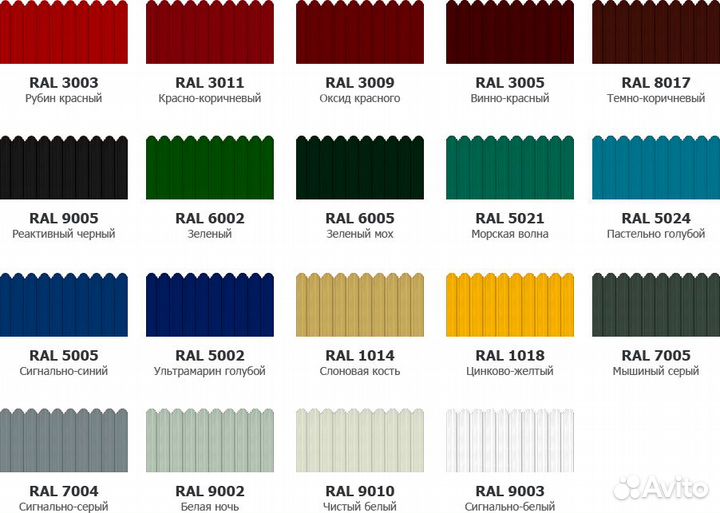 Профлист для забора