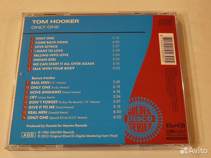 Cd Tom Hooker - Only One