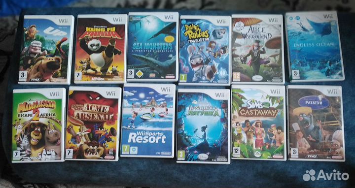 Диски родные для приставки Wii Nintendo