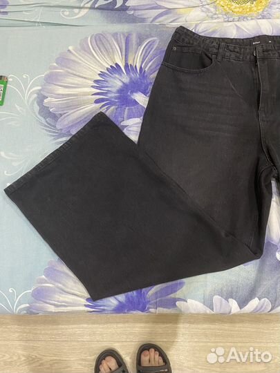 Джинсы широкие мужские черные