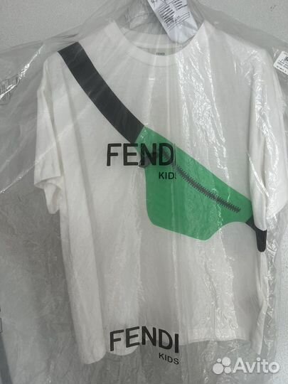 Хлопковая футболка Fendi