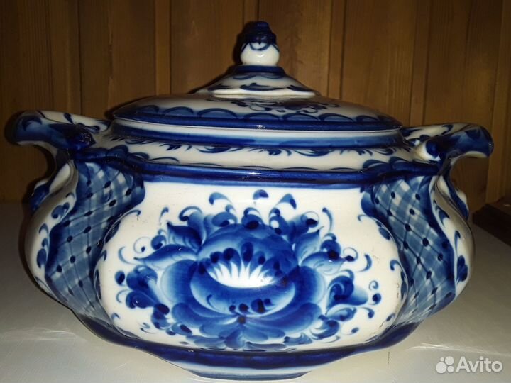 Супница Гжель