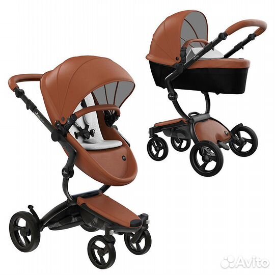 Коляска 2в1 Mima Xari 4G, Camel на черной раме
