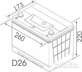 Доставка Акб 75ач Bars Asia. Pajero Pajero Sport P