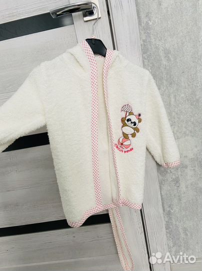 Халат махровый для девочки