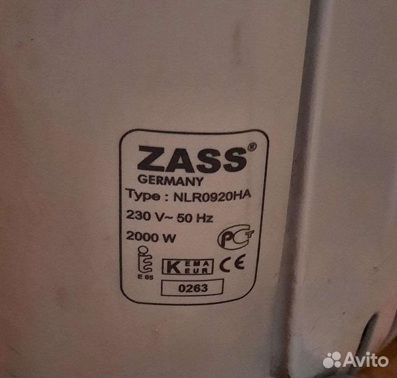 Масляный обогреватель Zass