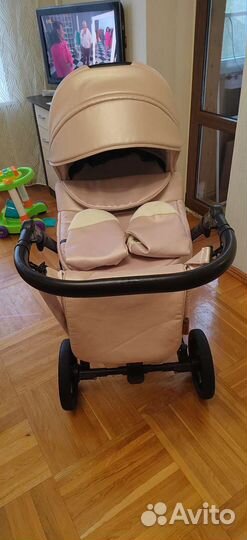 Коляска 2 в 1 эко кожа Peppy Indie