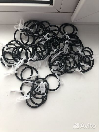 Кольца с крючками для карниза IKEA