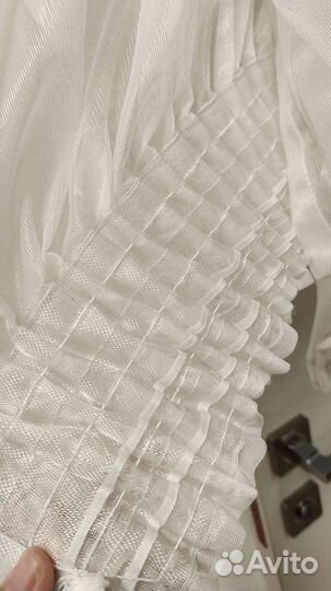 Готовый тюль с двойным карнизом