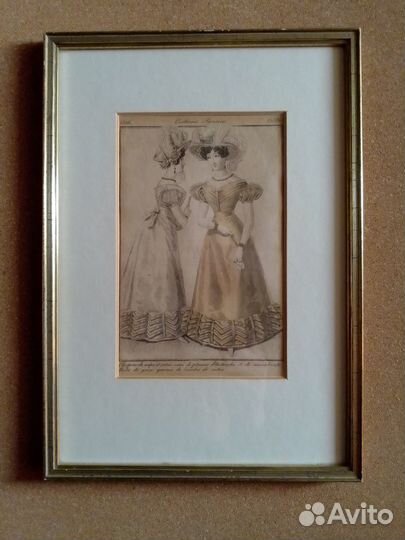 Гравюра Франция, конец 19 века