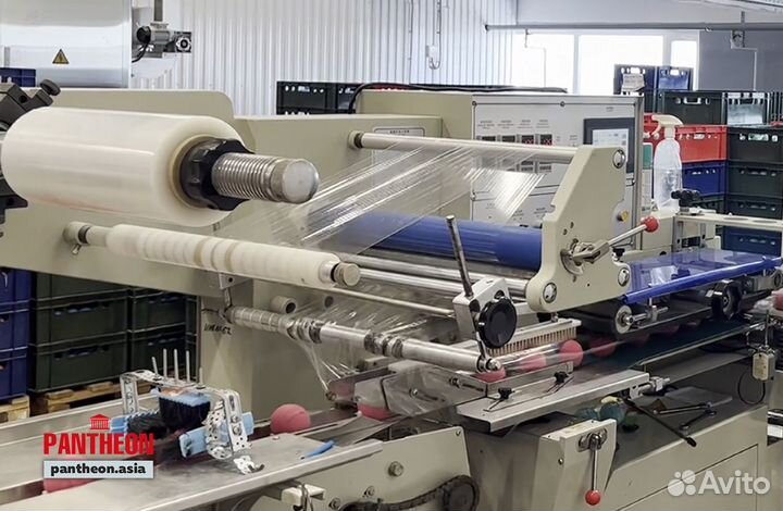 Линия для упаковки термоусадочную пленку и запайке