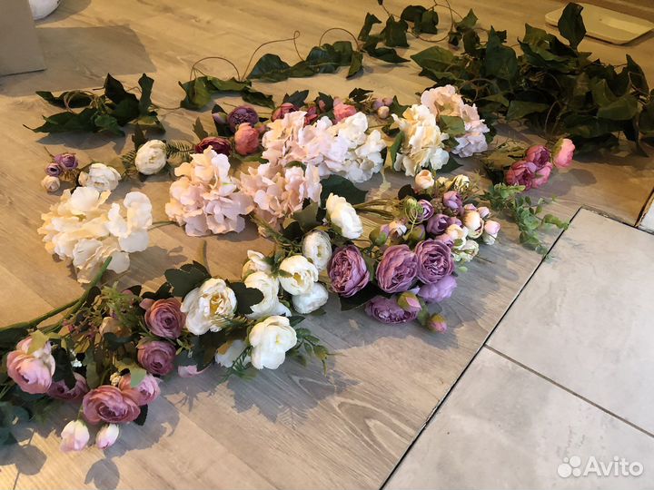 Искуственные цветы для свадебного декора