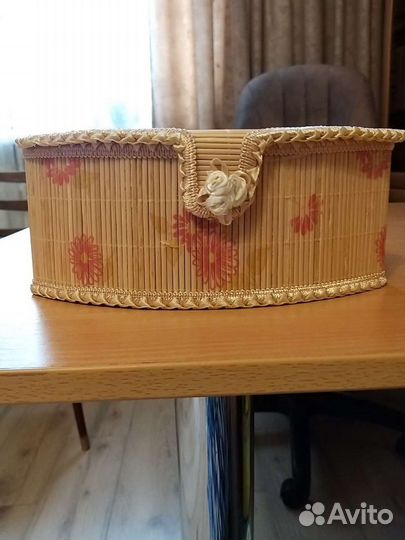 Шкатулки из соломки
