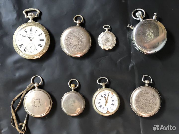 Часы карманные серебро