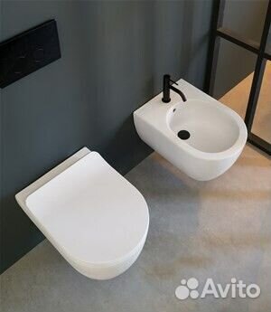 Биде Scarabeo bioker, цвет-Lava 520237bk