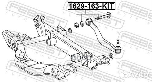 Болт с эксцентриком mercedes ML W163 (ремкомпл)