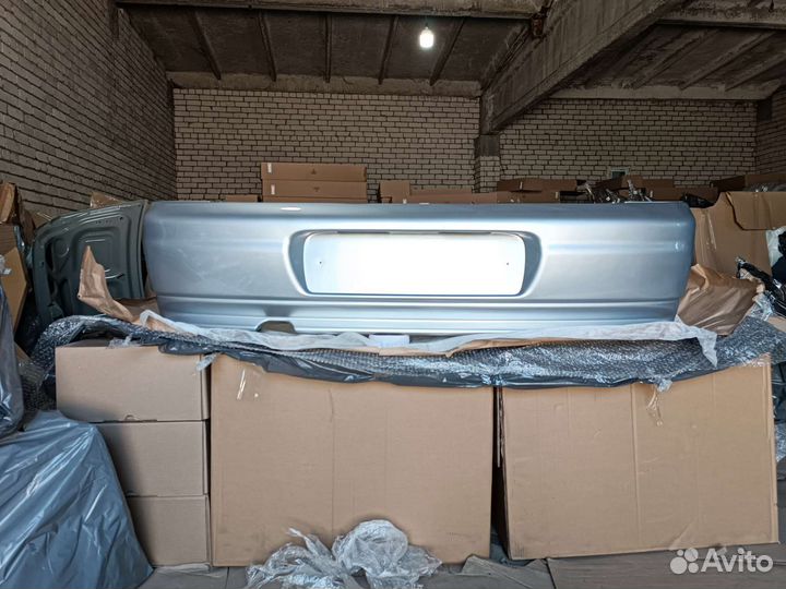 Бампер задний ваз 2112 цвет серебристый 690