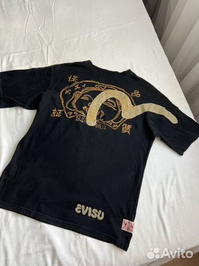 Черная футболка Evisu
