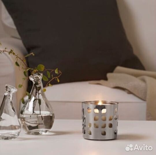 Подставка для свечи в стакане ваккерт икеа нерж