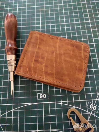 Кашеле мужской,зажим для денег ручной работы