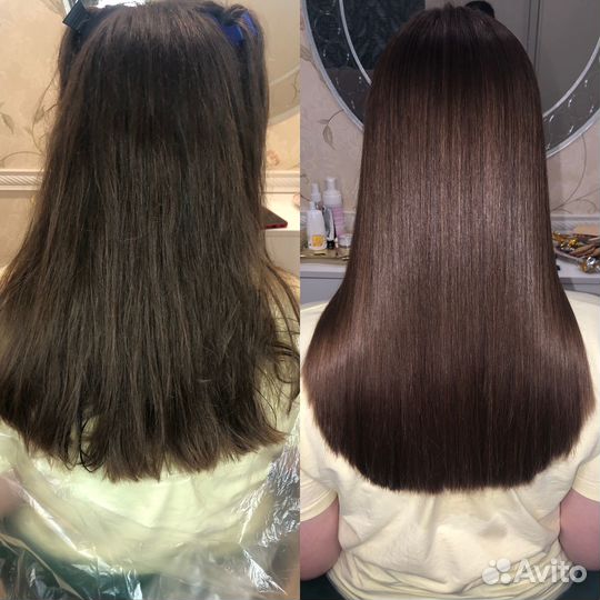 Кератиновое выпрямление