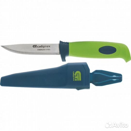 Универсальный нож, чехол, прорезиненная рукоятка